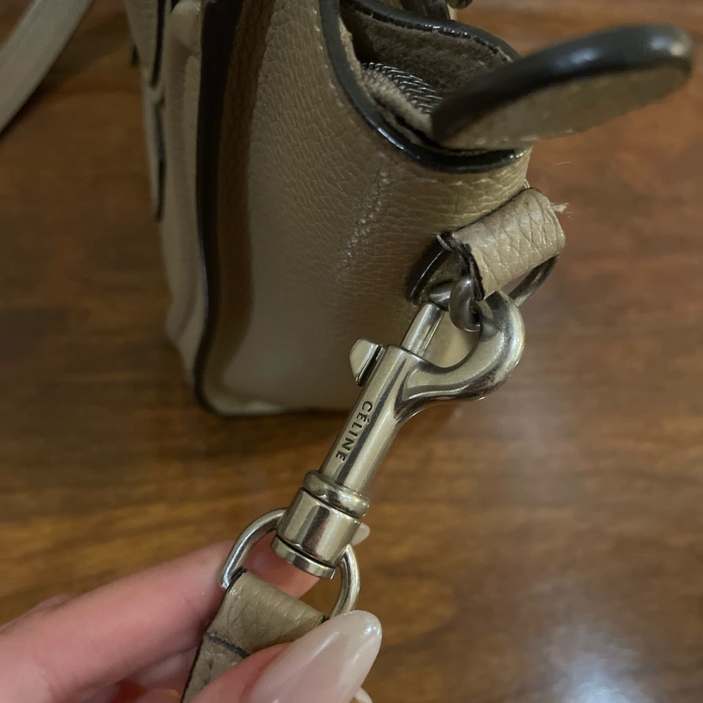 Authentic Celine Medium Size Leather Smiling Bag-… - image 3